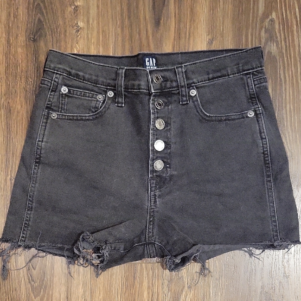 GAP Women's Black Denim Shorts
